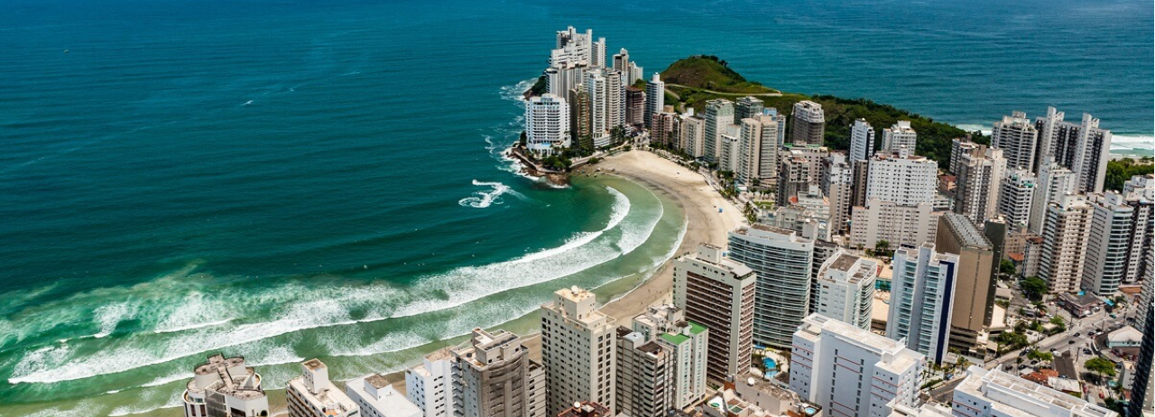 Foto aérea de Guarujá
