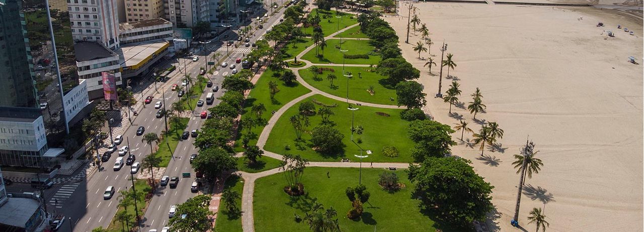 Foto aérea de Santos