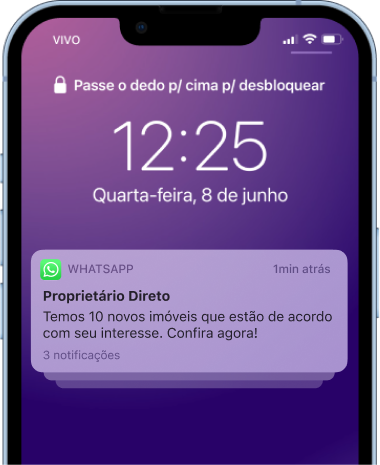 Notificação de novos Imóveis para compra - Proprietário Direto